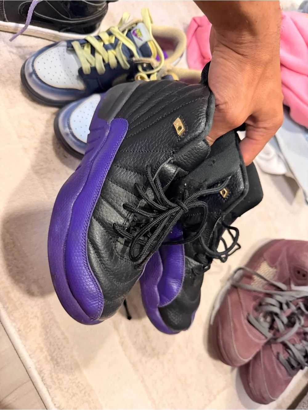 Nike Kids Sneakers in Purple, Black, Blue, Yellow, and Pink - Mixed Styles